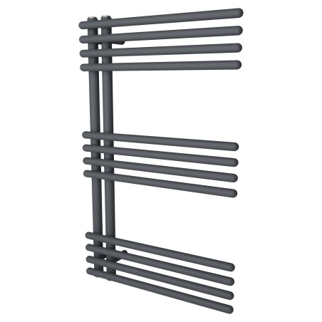 500mm (w) x 800mm (h) Avantis Anthracite Heated Towel Rail