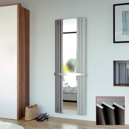 Aeon "Panacea" Designer Brushed Stainless Steel Mirror Radiator