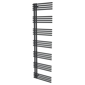 500mm (w) x 1800mm (h) Avantis Black Designer Towel Rail