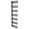 500mm (w) x 1800mm (h) Avantis Black Heated Towel Rail