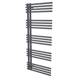 500mm (w) x 1200mm (h) Avantis Anthracite Heated Towel Rail