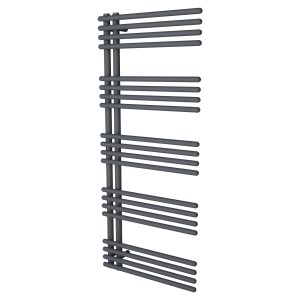 500mm (w) x 1200mm (h) Avantis Anthracite Designer Towel Rail