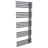 500mm (w) x 1200mm (h) Avantis Anthracite Heated Towel Rail