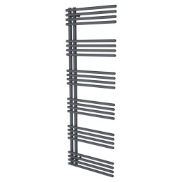 500mm (w) x 1500mm (h) Avantis Anthracite Heated Towel Rail