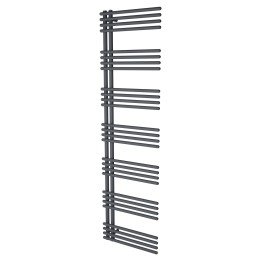 500mm (w) x 1800mm (h) Avantis Anthracite Heated Towel Rail