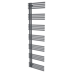 500mm (w) x 1800mm (h) Avantis Anthracite Designer Towel Rail