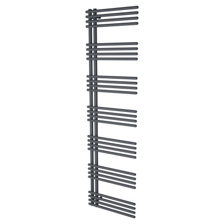 500mm (w) x 1800mm (h) Avantis Anthracite Heated Towel Rail