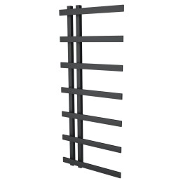 500mm (w) x 1200mm (h) Darley Black Heated Towel Rail
