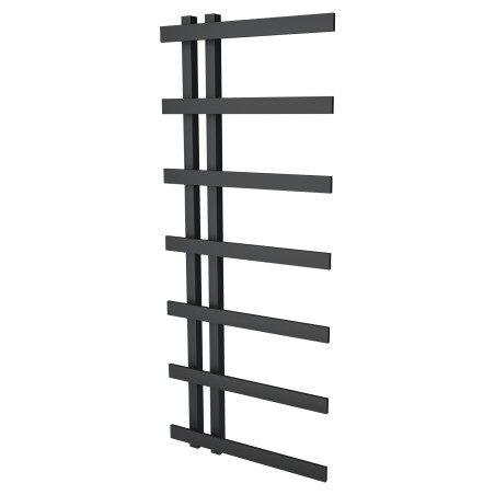 500mm (w) x 1200mm (h) Darley Black Heated Towel Rail