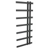 500mm (w) x 1200mm (h) Darley Black Heated Towel Rail