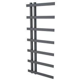500mm (w) x 1200mm (h) Darley Anthracite Heated Towel Rail