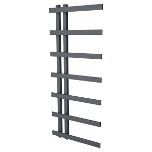 500mm (w) x 1200mm (h) Darley Anthracite Designer Towel Rail