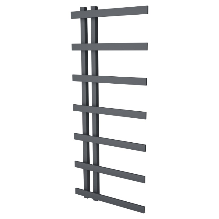 500mm (w) x 1200mm (h) Darley Anthracite Heated Towel Rail