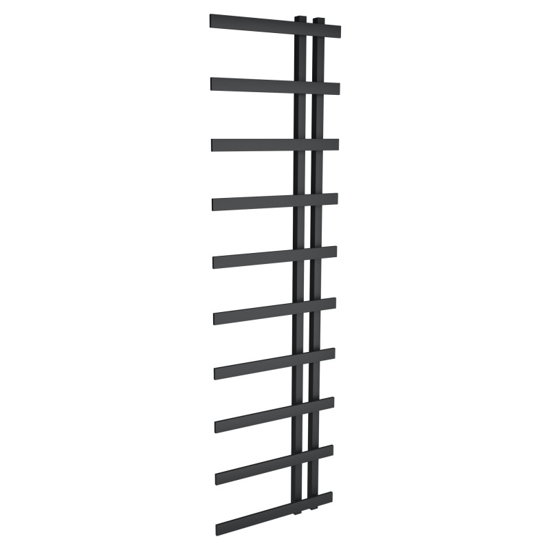 500mm (w) x 1800mm (h) Darley Anthracite Heated Towel Rail
