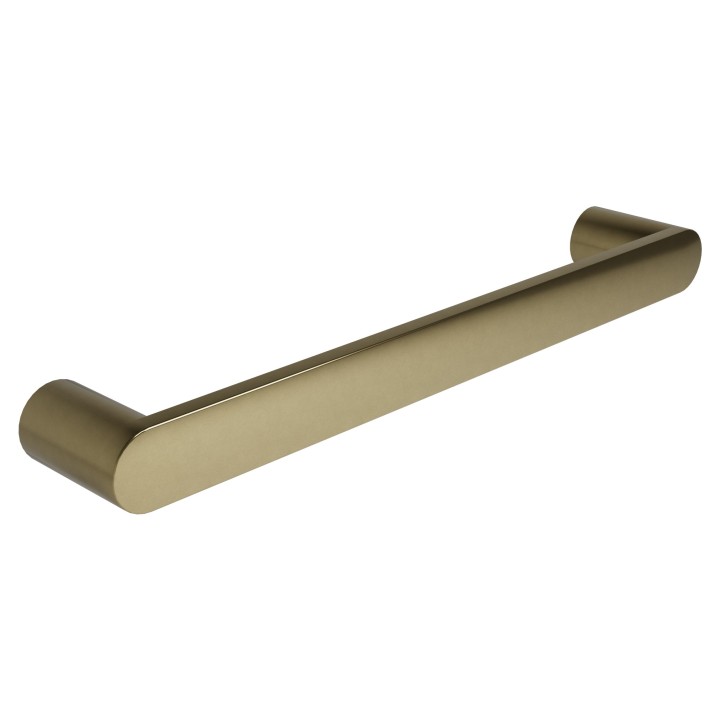 450mm Heated Towel Bar - Brushed Brass