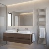300mm (w) x 1400mm (h) Evolve Polished Anodised Aluminium Heated Towel Rail - Closeup
