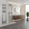 300mm (w) x 1600mm (h) Evolve Polished Anodised Aluminium Heated Towel Rail - Closeup