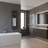 300mm (w) x 1400mm (h) Evolve Anthracite Heated Towel Rail