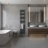 300mm (w) x 1800mm (h) Evolve Anthracite Heated Towel Rail