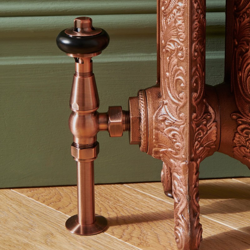 570mm(h) Shelby 2 Column Ornate Cast Iron Radiator