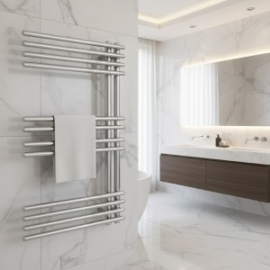 500mm (w) x 800mm (h) Avantis Chrome Designer Towel Rail