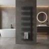 500mm (w) x 1800mm (h) Avantis Anthracite Designer Towel Rail - closeup