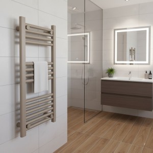 400mm (w) x 800mm (h) Straight Stone Electric Towel Rail (Single Heat or Thermostatic Option)