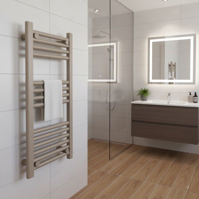 400mm (w) x 800mm (h) Straight Stone Towel Rail - closeup