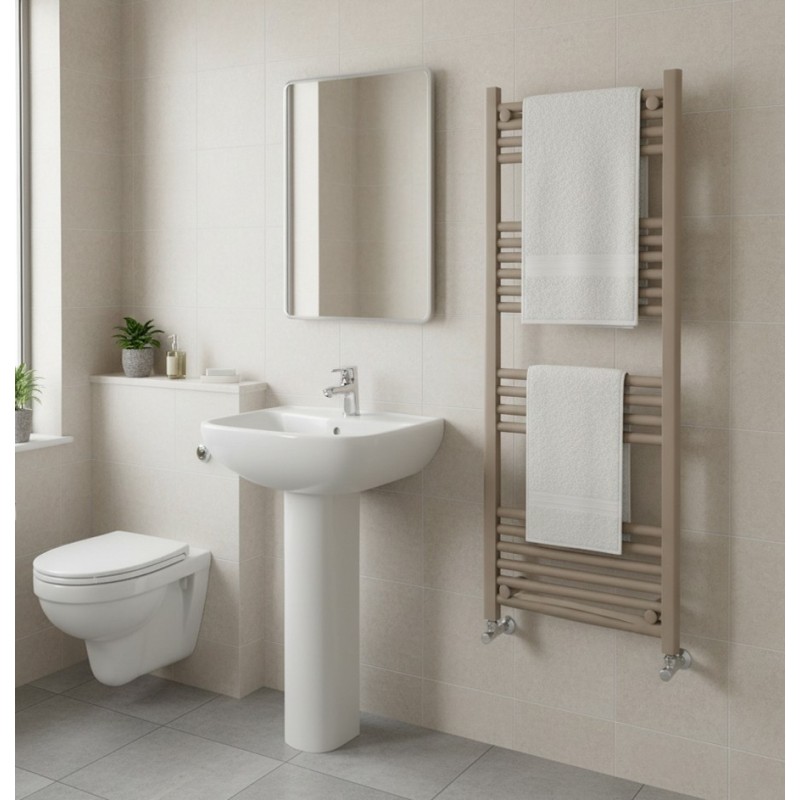 400mm (w) x 1200mm (h) Straight Stone Towel Rail - closeup