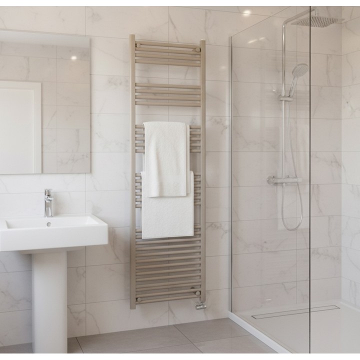 400mm (w) x 1800mm (h) Straight Stone Towel Rail - closeup