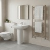 600mm (w) x 1200mm (h) Straight Stone Towel Rail - closeup