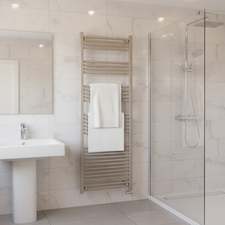 600mm (w) x 1800mm (h) Straight Stone Towel Rail - closeup