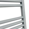 500mm (w) x 1200mm (h) Straight Silver Nardo Grey Towel Rail - Close Up