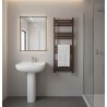 400mm (w) x 1200mm (h) Straight Mocha Towel Rail - closeup