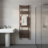 500mm (w) x 1800mm (h) Straight Mocha Towel Rail - closeup