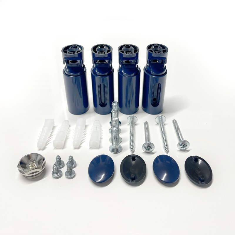 500mm  x 1500mm Straight Sapphire Blue Heated Bathroom Towel Rail