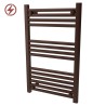 500mm  x 800mm  Straight Mocha Heated Bathroom Towel Rail
