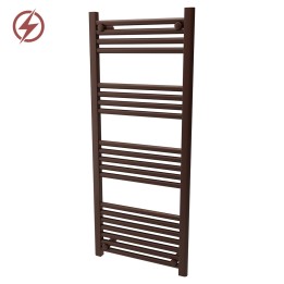 500mm  x 1200mm  Straight Mocha Heated Bathroom Towel Rail