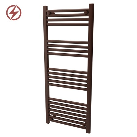 500mm  x 1200mm  Straight Mocha Heated Bathroom Towel Rail