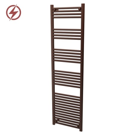500mm  x 1800mm  Straight White Heated Bathroom Towel Rail