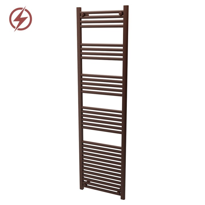 500mm  x 1800mm  Straight White Heated Bathroom Towel Rail