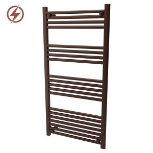 600mm (w) x 1200mm (h) Straight Mocha Electric Towel Rail (Single Heat or Thermostatic Option)