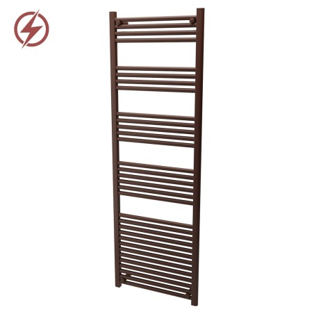 600mm  x 1800mm  Straight Mocha Heated Bathroom Towel Rail