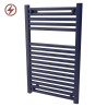 500mm  x 800mm Straight Sapphire Blue Heated Bathroom Towel Rail