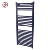 500mm  x 1200mm Straight Sapphire Blue Heated Bathroom Towel Rail