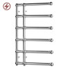 500mm (w) x 800mm (h) Hampton Chrome Traditional Wall Mounted Electric Towel Rail Radiator (Single Heat or Thermostatic Option)