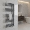 500mm (w) x 1200mm (h) Avantis Anthracite Designer Towel Rail - closeup