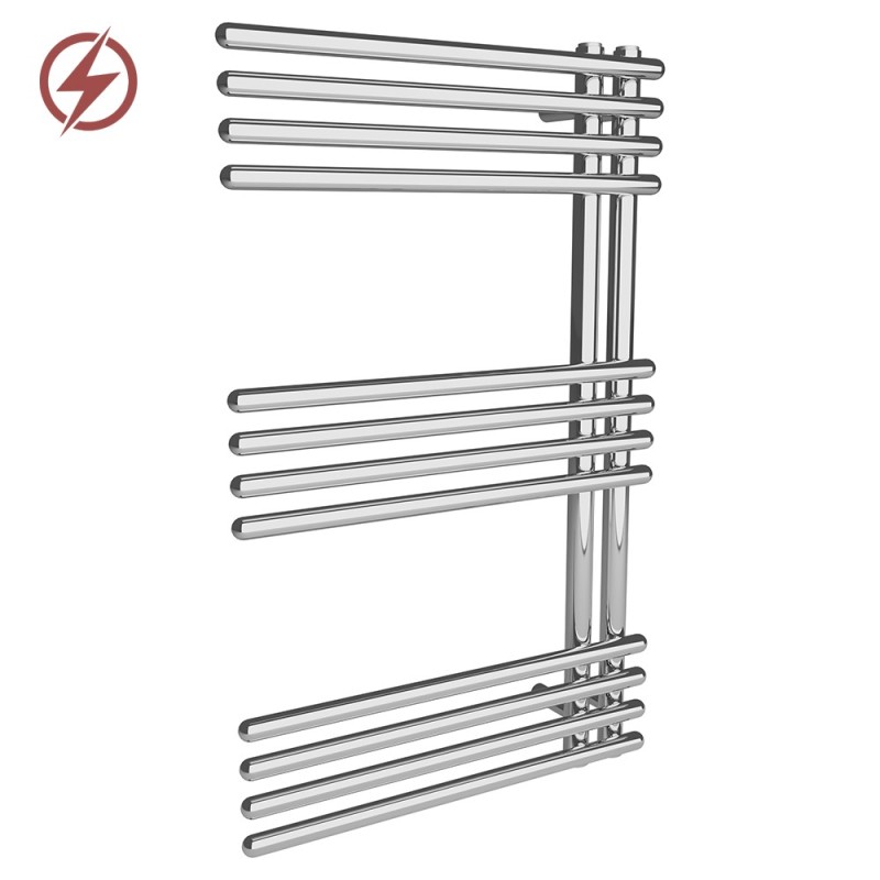 500mm (w) x 800mm (h) Avantis Chrome Heated Towel Rail