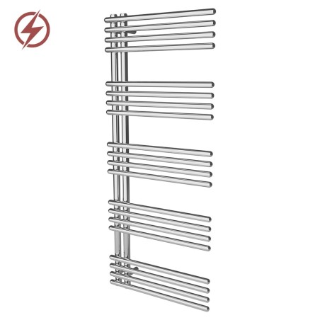 500mm (w) x 1200mm (h) Avantis Chrome Heated Towel Rail