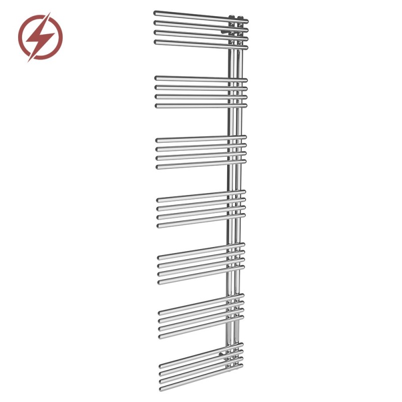 500mm (w) x 1800mm (h) Avantis Chrome Heated Towel Rail